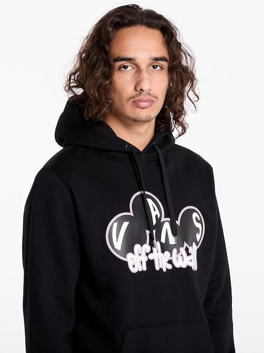 Vans Pullover Ανδρικό Φούτερ με Κουκούλα Black