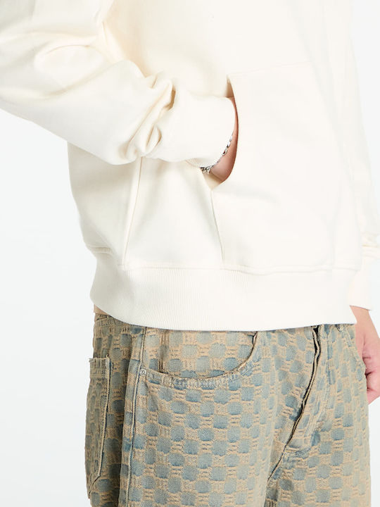 Sweatshirt with Hood White Dune