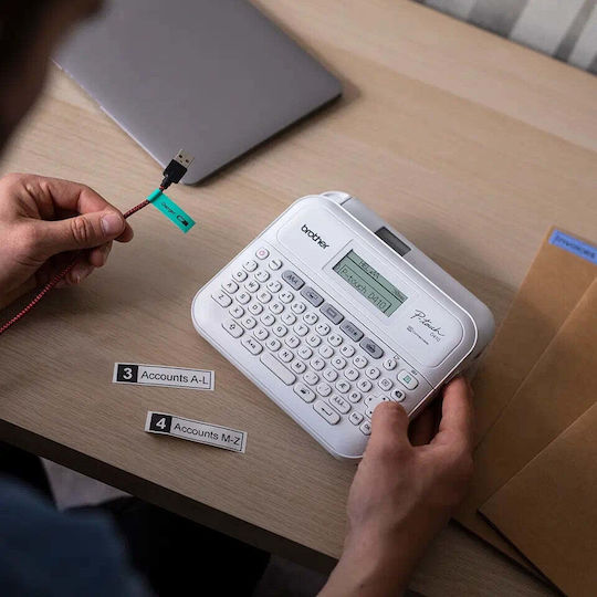 Brother P-touch Tragbarer Etikettendrucker in Weiß Farbe