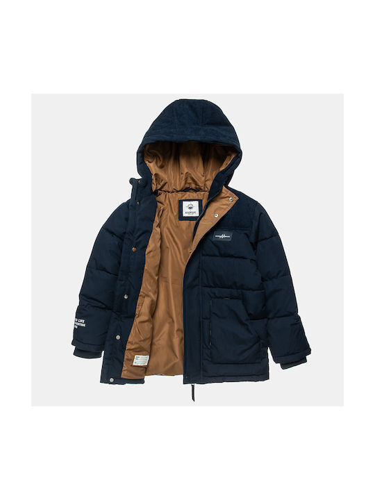 Alouette Kids Casual Jacket with Hood Navy Blue