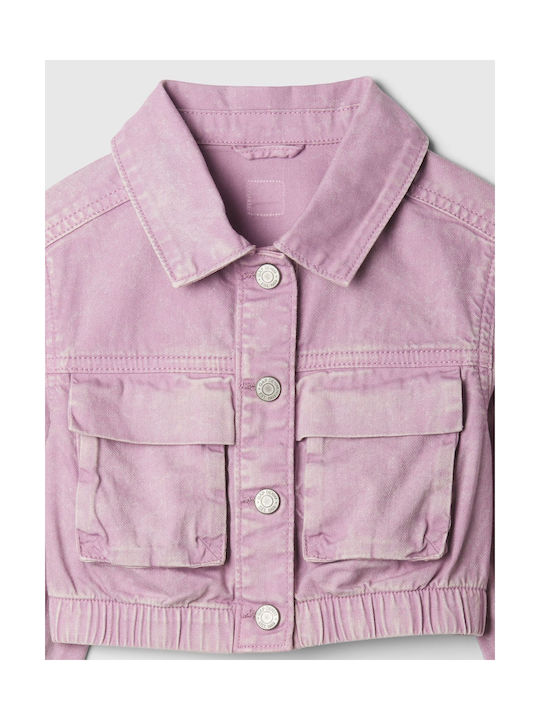 GAP Kinderjeansjacke Kurz Lavender Mist