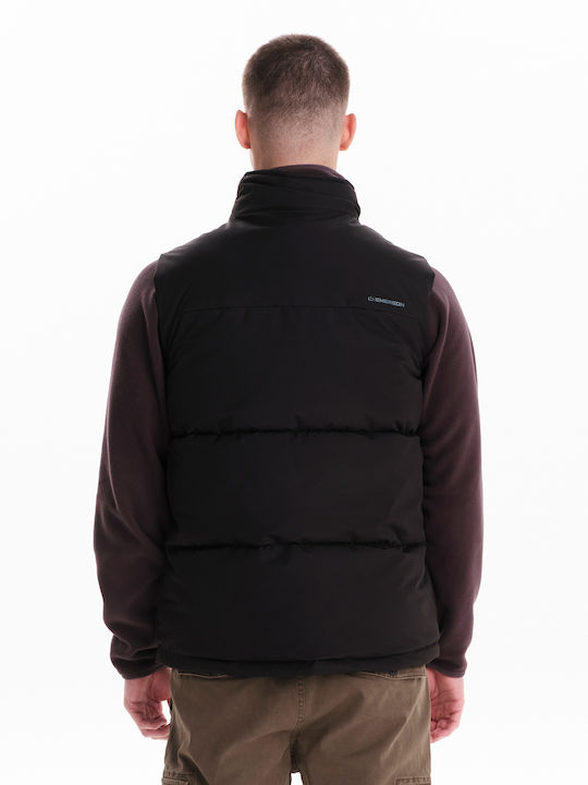 Sleeveless Winter Jacket Puffer Black
