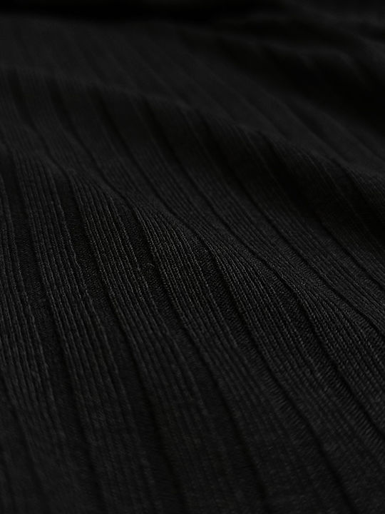 Sommer Midi Damenkleid Schwarz