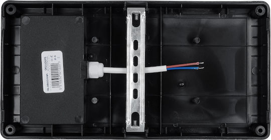 GloboStar Celestial Επιτοίχια Εξωτερική Πλαφονιέρα LED IP65 15W με Φυσικό Λευκό Φως 26x9x13.5εκ.