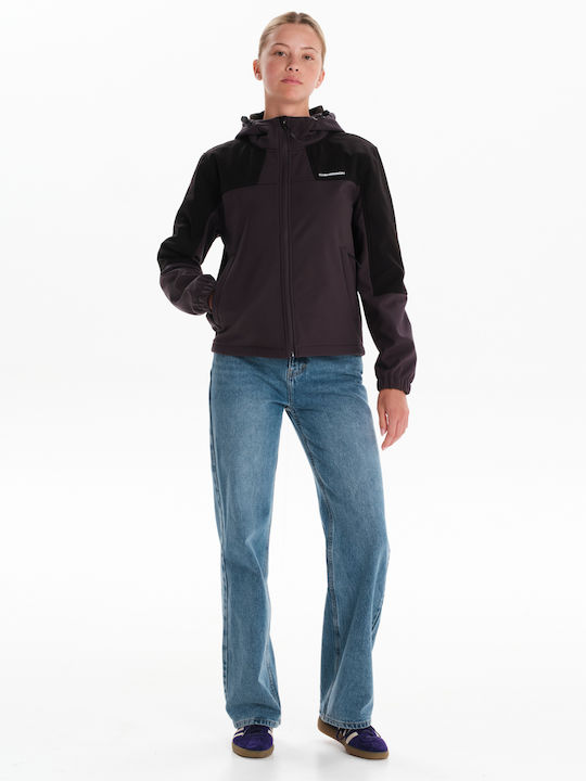 Short Women's Jacket for Winter Black