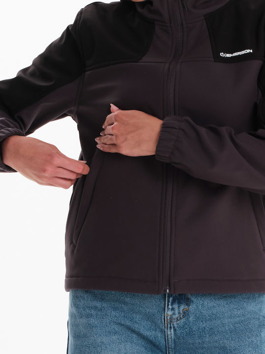 Short Women's Jacket for Winter Black