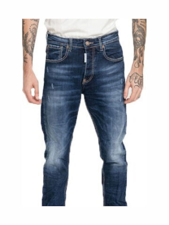 Premium Men's Jeans Pants Elastic Navy Blue MALMO 2013 BLUE DENIM