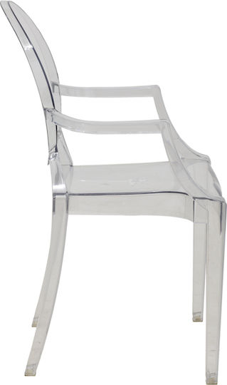Narova Stühle Speisesaal Transparent 1Stück 43x48x92cm