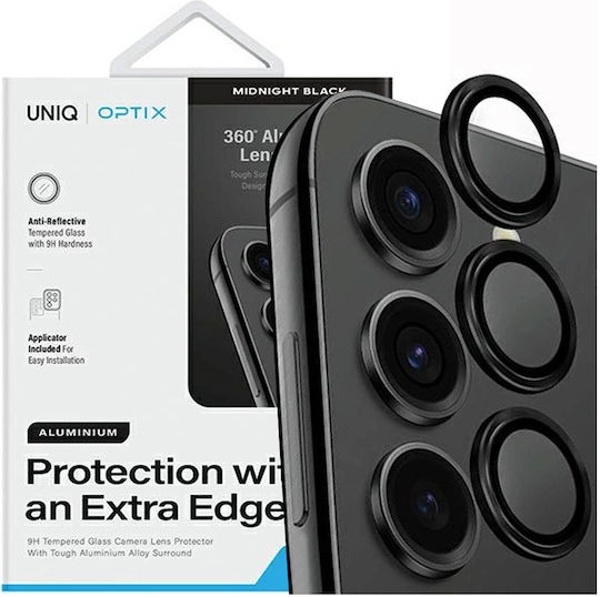 Uniq Optix Προστασία Κάμερας Tempered Glass Μαύρο για το Galaxy S24+