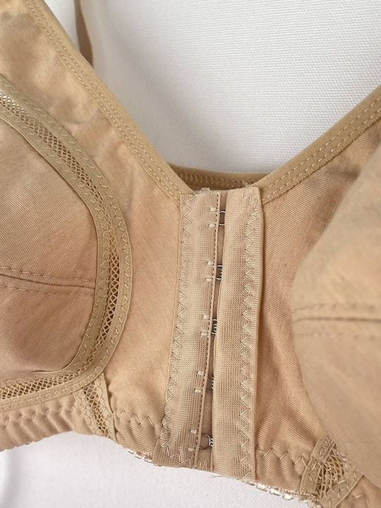Bra without Padding without Underwire Beige