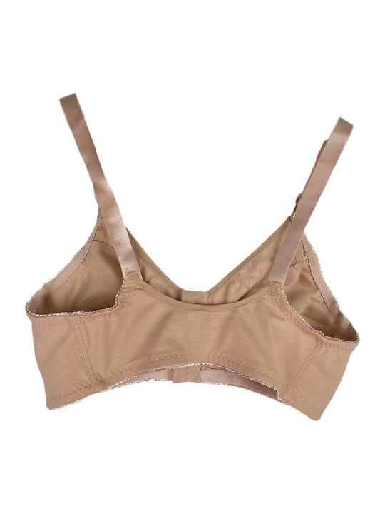 Bra without Padding without Underwire Beige