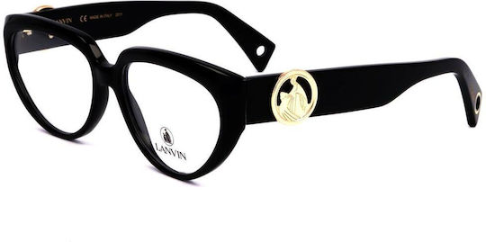 Lanvin Γυναικείος Κοκκάλινος Σκελετός Γυαλιών Cat Eye Μαύρος LNV2600-1