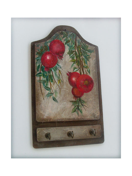 Artifact Κλειδοθήκη Τοίχου Ξύλινη 15x25cm