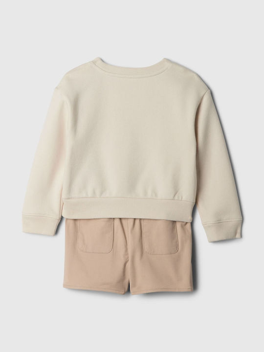 GAP Kids Set with Skirt Winter 2pcs Khaki