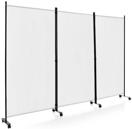 Costway Decorativ Paravan Metalic 262x180cm