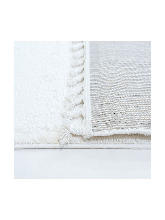 Ezzo Σετ Shaggy Χαλιά Κρεβατοκάμαρας Cream 12-D109A1A 3τμχ