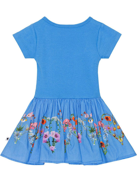 Molo Mädchen Kleid Blumen Blue