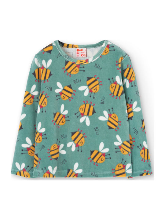 Boboli Kids' Pajamas Winter Cotton Green