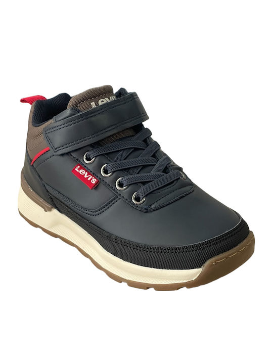 Ascot Kids Boots with Velcro Navy Blue