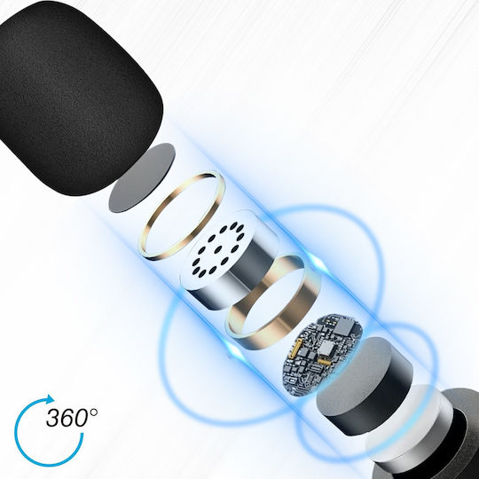 Puluz MIC-PLZ-3082B Drahtlos Mikrofon mit Bluetooth Ausklappmenü für Gesang