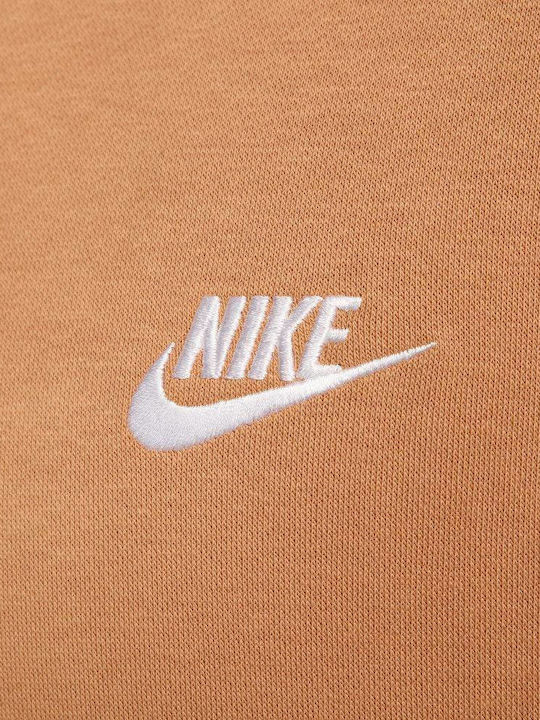 Sportswear Club Sweatshirt With Hood Flax