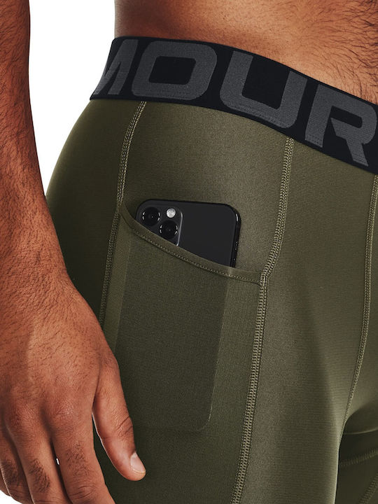 Under Armour Ανδρικό Αθλητικό Κολάν Κοντό Πράσινο
