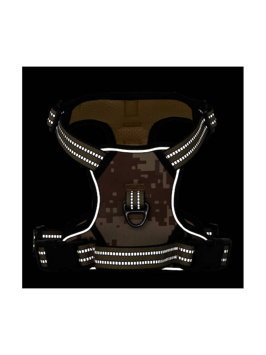 vidaXL Dog Harness Brown Large 4013373
