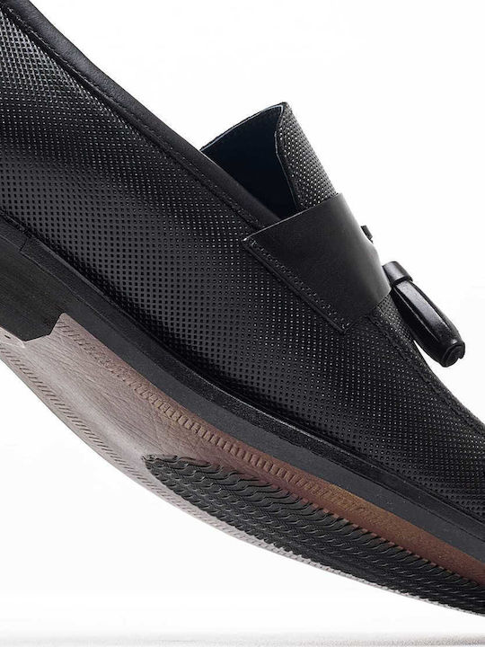 Men's Leather Loafers Black