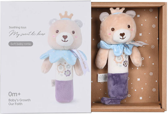 Bebe Stars Rattle Soft Teddy Flower Rattle for 0++ Months