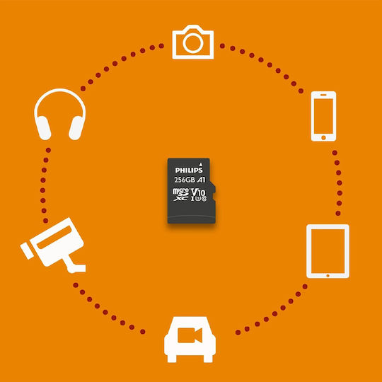 Philips microSDXC 256GB U1 V30 A1 UHS-I mit Adapter