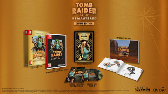 Tomb Raider I-II-III Remastered Starring Lara Croft Deluxe Издание Игра за Switch