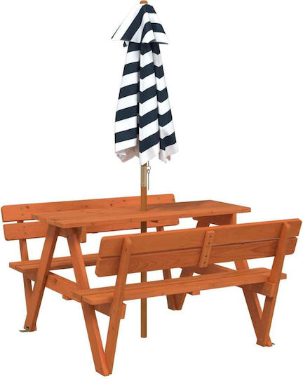 vidaXL Tischchen aus Holz 90x108x54cm. für 3+ Jahre Braun