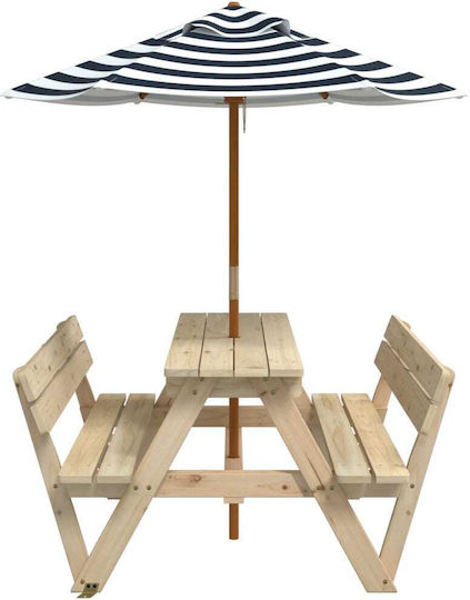 vidaXL Table made of Wood 90x108x54cm. for 3+ Years Brown