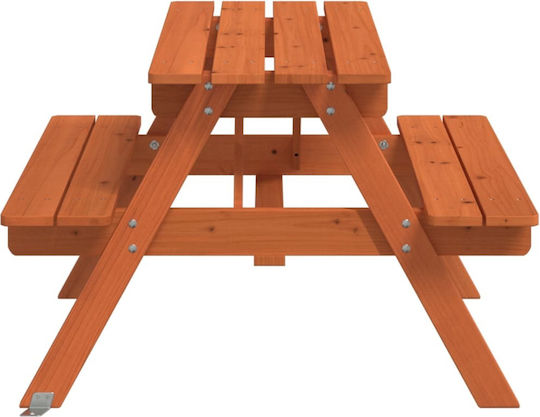 vidaXL Small Table Brown For 3+ Years
