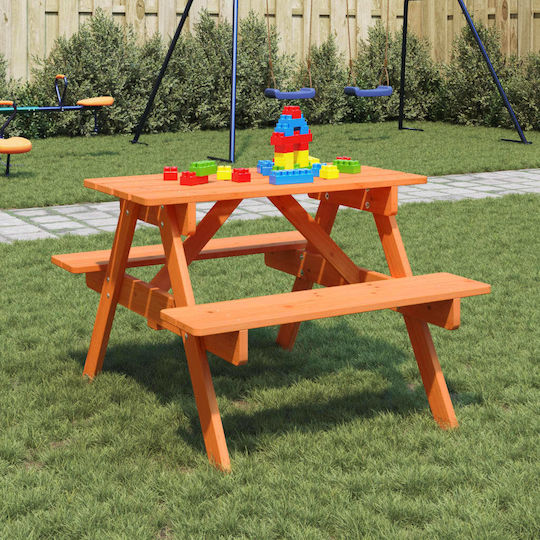 vidaXL Small Table Brown For 3+ Years