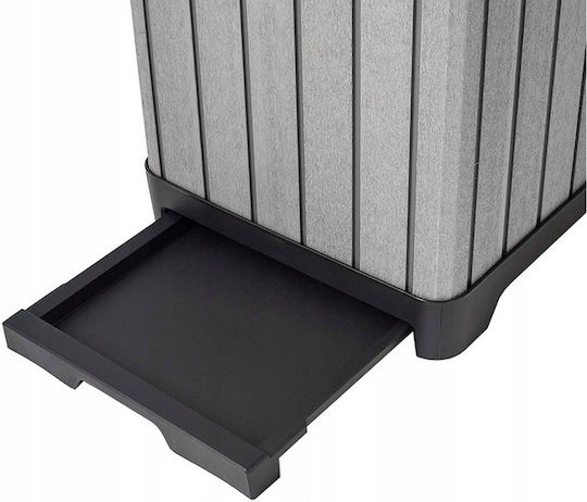 Keter Waste Bin Waste Plastic Gray 125lt 1pcs