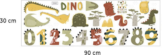 Sipo Kinder Wandsticker Wand 90cm