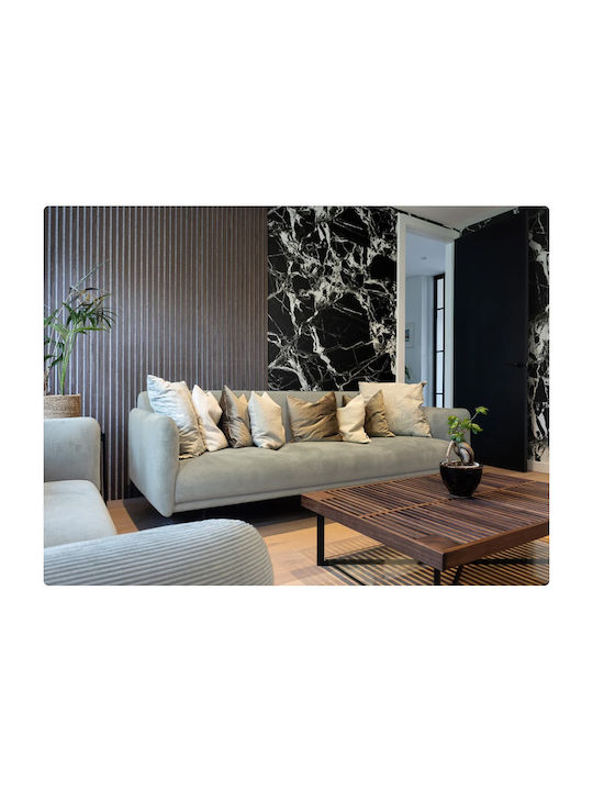 3D Wandpaneele aus PVC Schwarz Ice aus PVC Schwarz 280x122cm