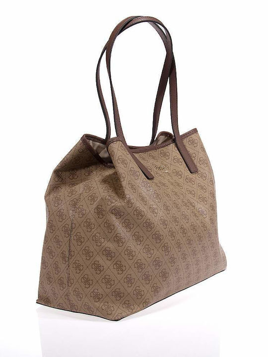 Guess Vikky Ii Damen Tasche Shopper Schulter Beige