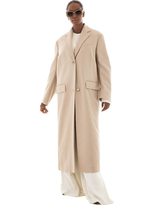 Дамско Light Beige Палто