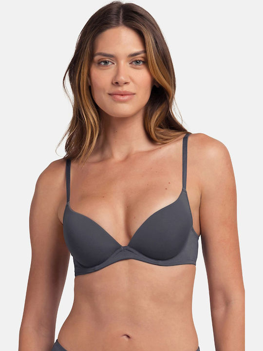 Bra Underwire Grey-light blue