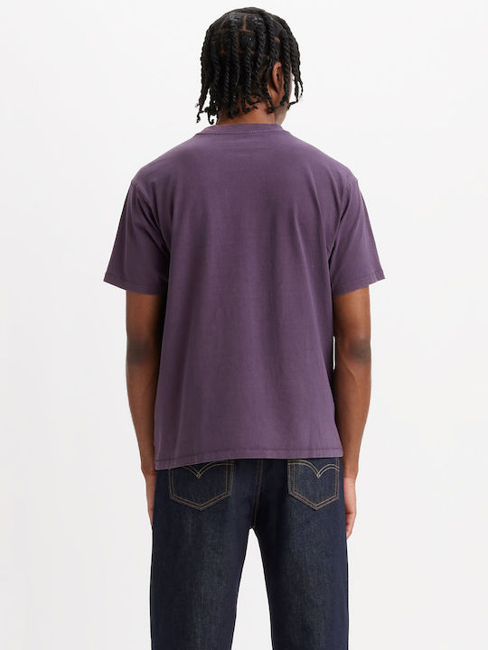 Levi's Tab Vintage Herren T-Shirt Kurzarm Purples Nightshade