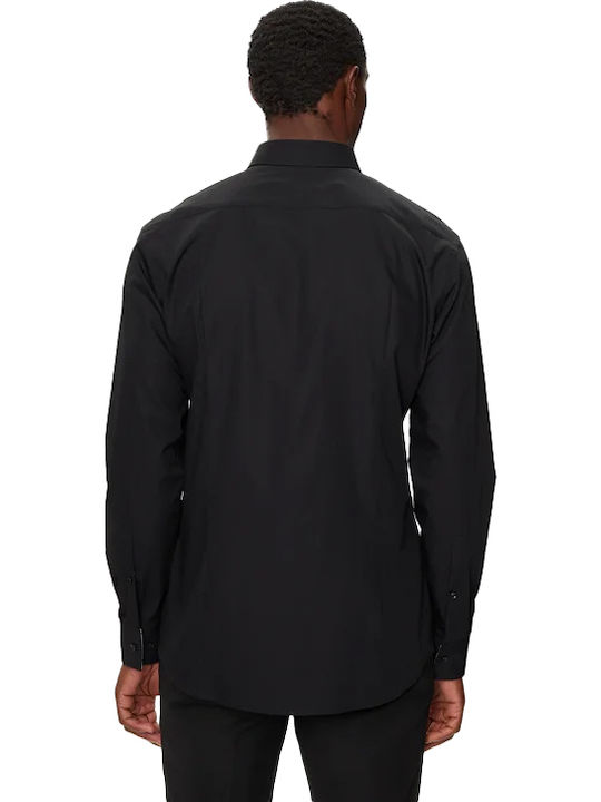 Koey Long Sleeve Shirt in Narrow Fit Black