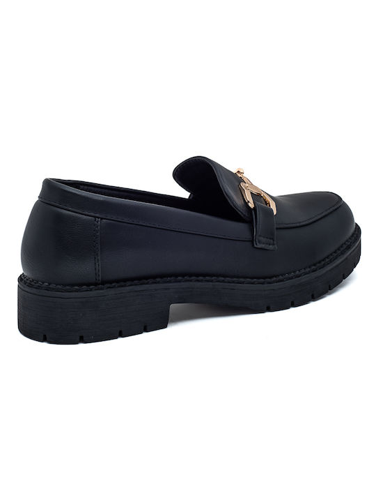 Laura Virgili Women's Moccasins in Black Color