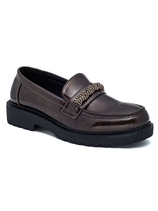 Laura Virgili Women's Moccasins in Brown Color