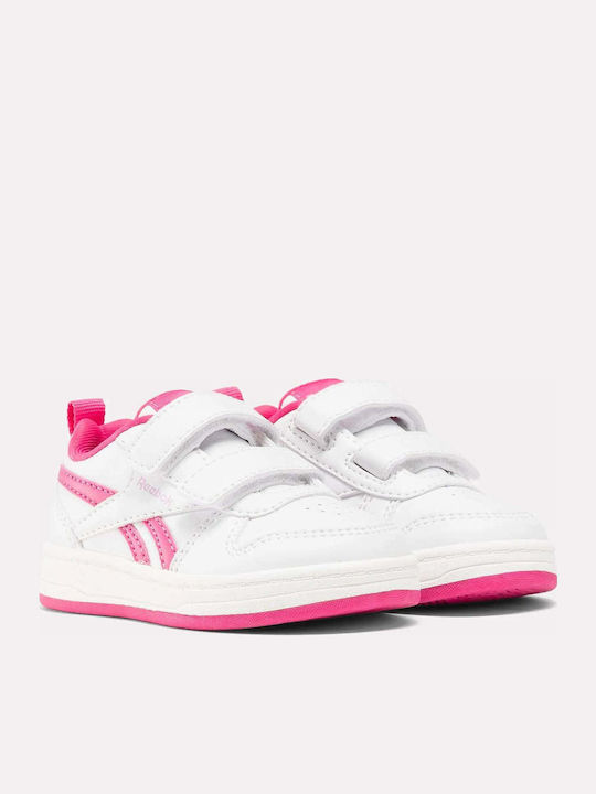 Royal Prime Kids Sneakers with Scratch White