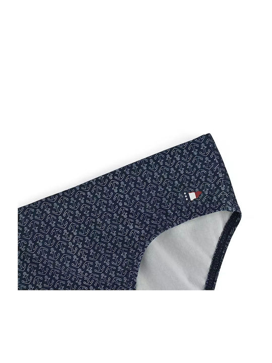 Scuola Nautica Italiana Herren Badebekleidung Slip Blue