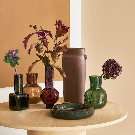 Urban Nature Culture Amsterdam Διακοσμητικό Βάζο Glas 14x14x30cm 1Stück
