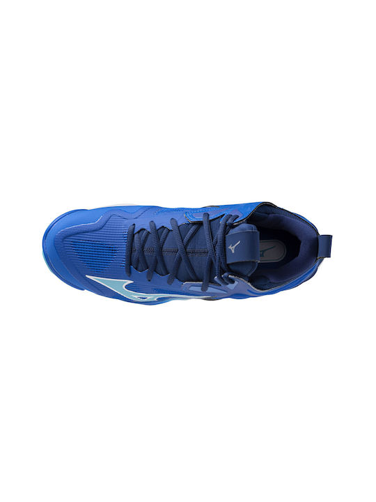 Wave Momentum 3 Mid Sport Shoes Volleyball Blue