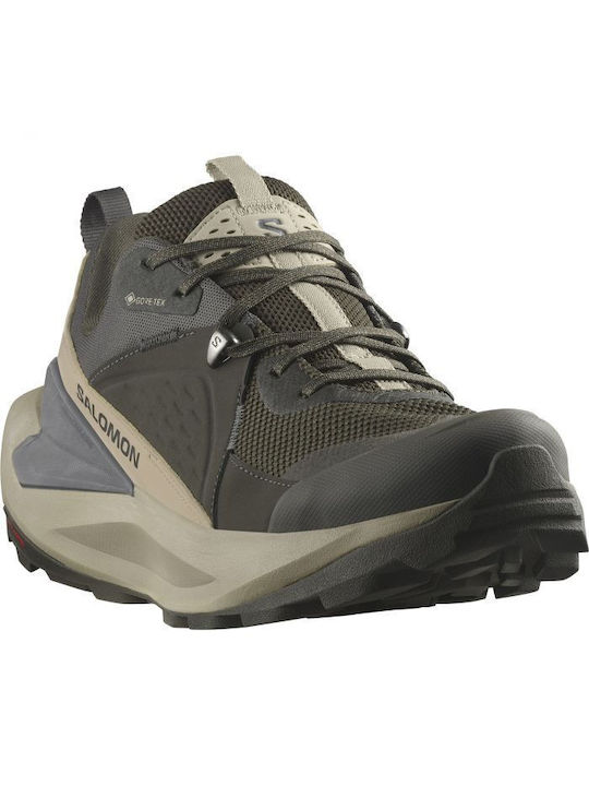 Salomon Elixir Men's Hiking Boots Waterproof with Gore-Tex Membrane Green